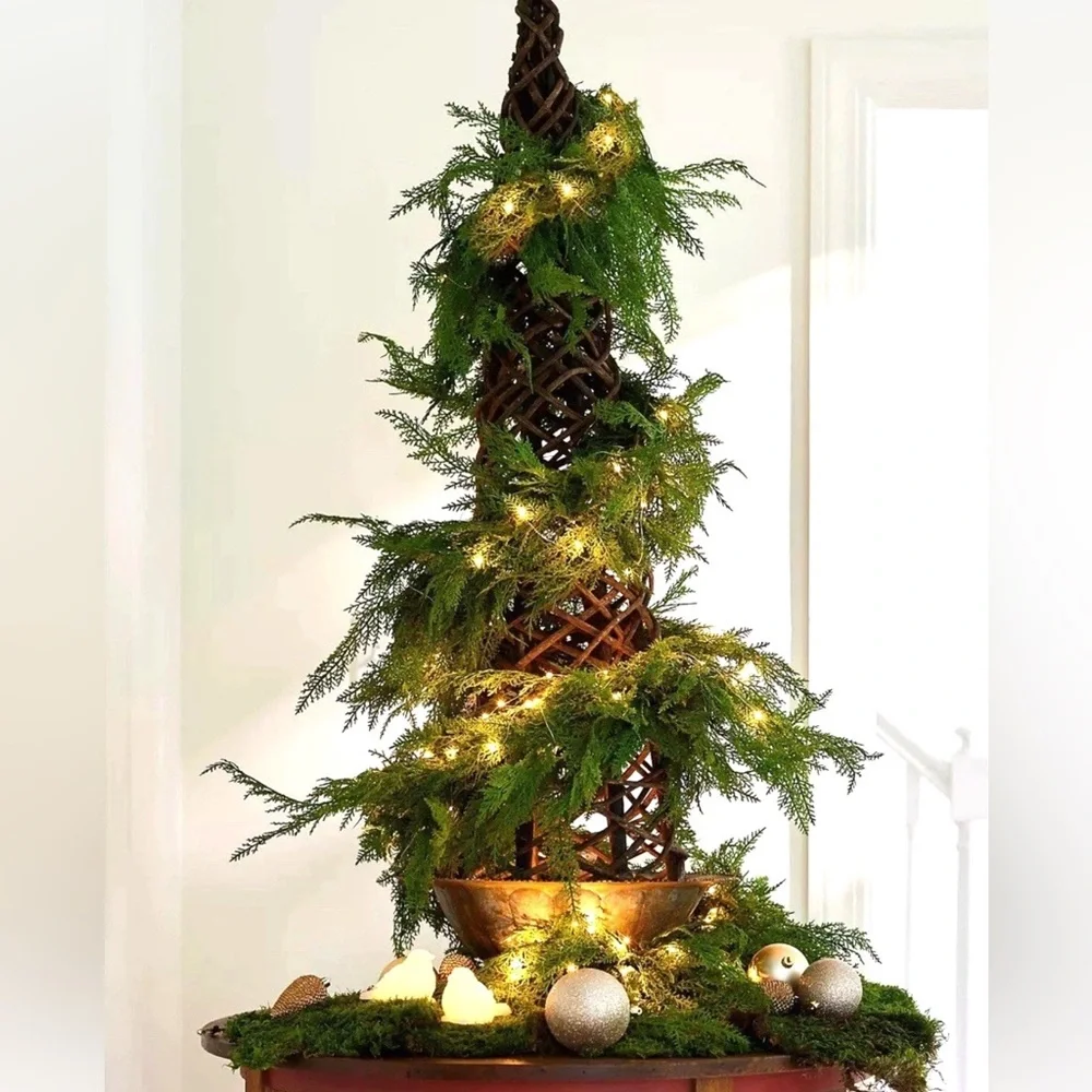 Anthropologie 9ft Faux Cedar Garland Terrain